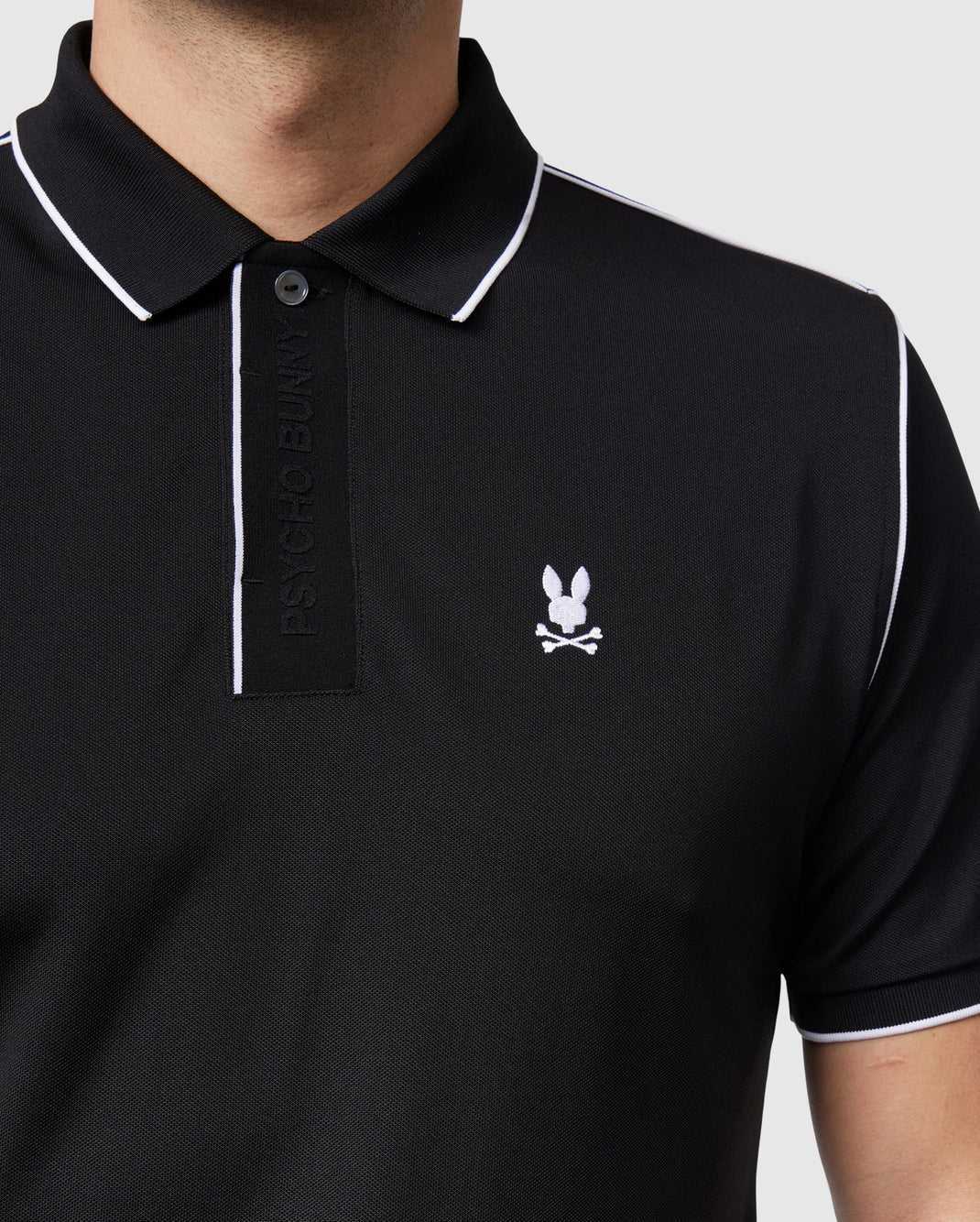 Polos Psycho Bunny Perinton Sport Polo Noir Homme | OTH-06569110